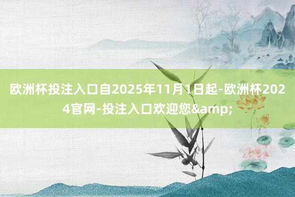 欧洲杯投注入口自2025年11月1日起-欧洲杯2024官网-投注入口欢迎您&