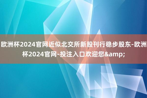 欧洲杯2024官网近似北交所新股刊行稳步股东-欧洲杯2024官网-投注入口欢迎您&