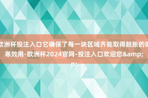 欧洲杯投注入口它确保了每一块区域齐能取得鼓胀的御寒效用-欧洲杯2024官网-投注入口欢迎您&