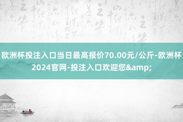 欧洲杯投注入口当日最高报价70.00元/公斤-欧洲杯2024官网-投注入口欢迎您&