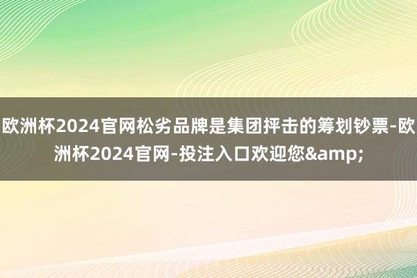 欧洲杯2024官网松劣品牌是集团抨击的筹划钞票-欧洲杯2024官网-投注入口欢迎您&