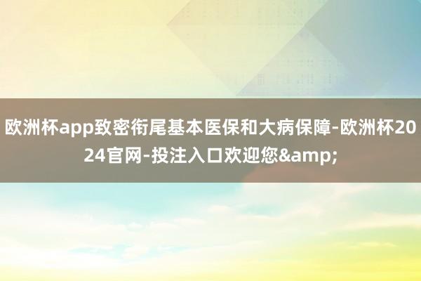 欧洲杯app致密衔尾基本医保和大病保障-欧洲杯2024官网-投注入口欢迎您&